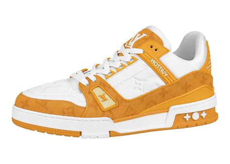 louis vuitton trainer yellow|marble louis vuitton trainers.